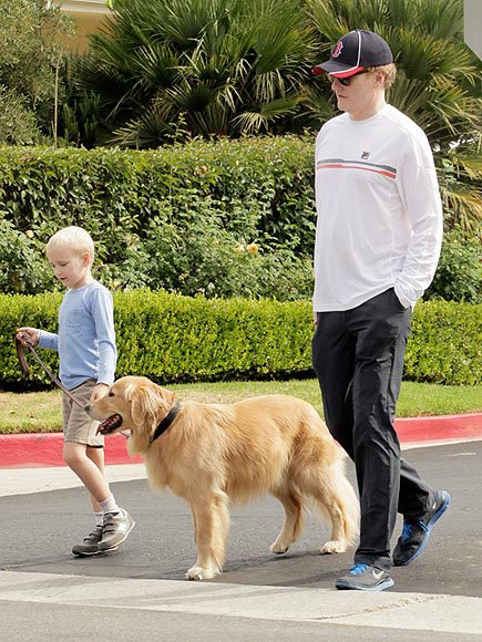 Conan O’Brien kid golden retriever