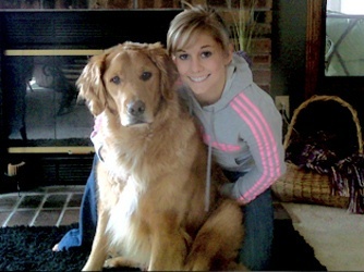 Shawn Johnson golden retriever