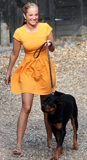 Tulisa Contostavlos rottweiler