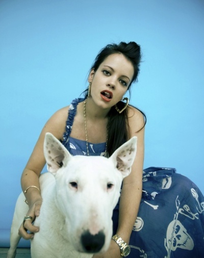 Lily Allen bull terrier