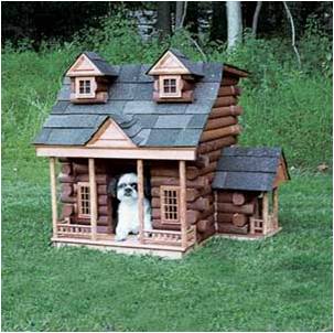 dog house log-cabin