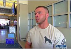 Soldier Waited Anxiously At Airport And Turned To See His “Battle Buddy” Running Towards Him