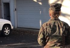 Army Mom Returns Home And Waits By The Door Calling For Her Dog