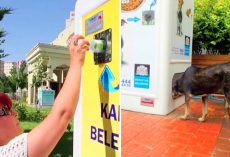 Recycling A Bottle In This Dispenser Will Feed A Homeless Dog