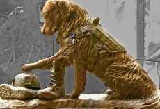 New Sculpture Pays Tribute To Military Working Dogs