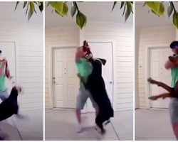 Man Gets Mad At His Ex, Steals Her Doberman & Viciously Chokes Dog With Leash