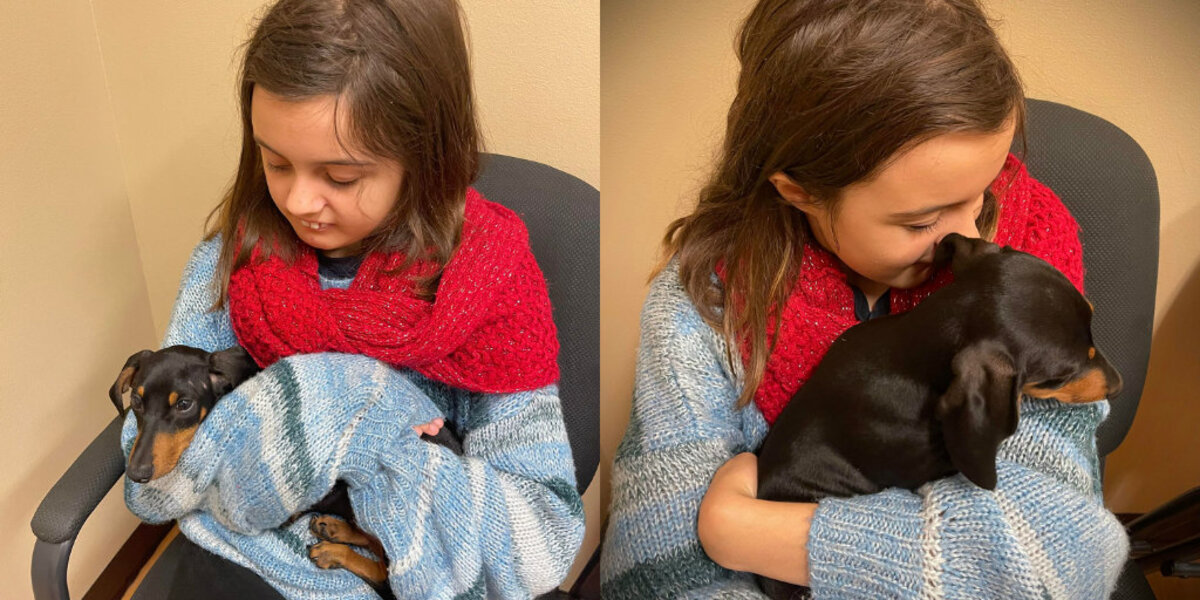 Girl Overcomes Doctor Anxiety — Thanks to Her Loyal Dog, Mr. Weenie