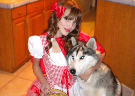 Bella Thorne and Husky