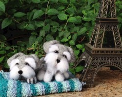 [DIY] How To Make A Schnauzer Puppy Plushie! Fun & Easy To Make. No Sewing Required.