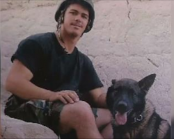 Marine son is killed in action, so Mom brings home his canine partner