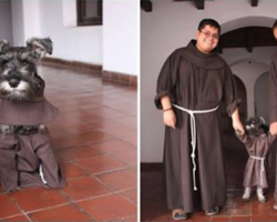 Rescue Dog Becomes Monastery’s Furriest Little Friar