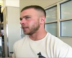 Soldier waits anxiously at airport but keep your eye on who turns the corner…