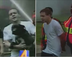 Man gets arrested for saving his dog from his burning house