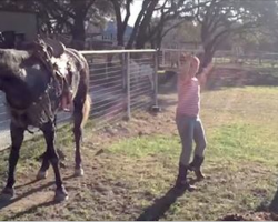 Little Girls Start Dancing To Popular Song, But It’s The Horse That Has The Internet In Laughter