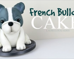[RECIPE] How To Make A Simple, Cute 3D French Bulldog Cake!