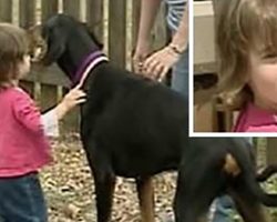 Mom’s speechless when dog throws toddler across yard, then realizes dog saved daughter’s life