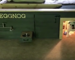 Eggnog The Bulldog Just Might Have The Best Doghouse Ever