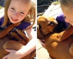 Woman Videotaped Daughter While She Sings Her New Rescue Puppy To Sleep
