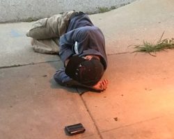 Homeless Man Spends Night Outside Of Shelter In Hopes Of Finding His Lost Dog