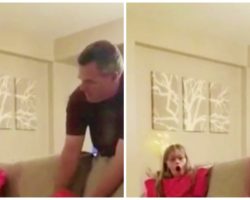 Adopted Child Gets Double Whammy Of Presents & Cries Tears Of Joy