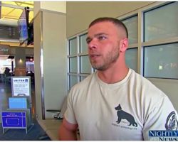 Soldier Anxiously Waited At Airport And Turned To See His “Battle Buddy” Running Towards Him