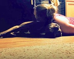 Woman Has Seizure & Falls On The Floor, Faithful Service Dog Races To Save Her