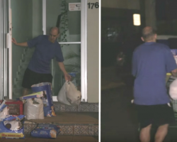 Man Goes Undercover At Night Because Angry Locals Yell At Him For Feeding The Strays