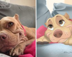 Amazing Illustrator “Disneyfies” Peoples’ Dogs Into Disney Characters