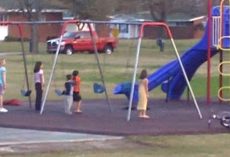 Mom Was Filming Her Kids Playing, When All The Kids Stop And Freeze All At Once