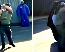Cop Hangs K9 Dog Several Feet In Air, Slams Him Against The Car And Slaps Him