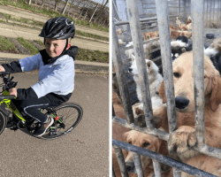 8-Year-Old Boy Rides His Bike To Save Dogs From The China Meat Trade