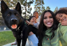 Vanessa Bryant Acquired A New German Shepherd Dog Named “Loki “