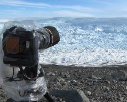 Man points camera at ice – then captures the unimaginable on film