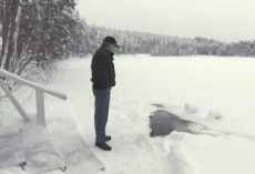 Elderly Man Waits Every Day For His Friend To Crawl Out Of Here And Greet Him