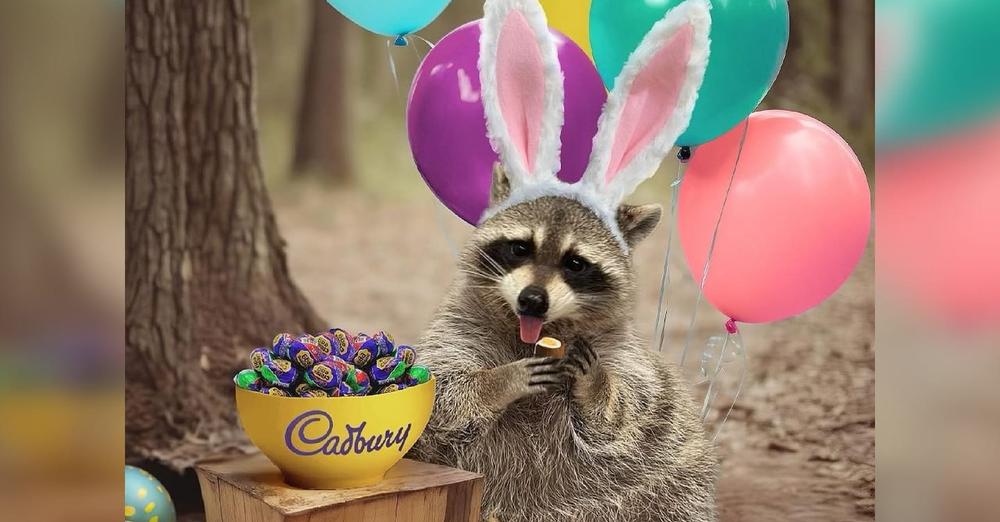 Rescue raccoon named Louie triumphs in 2024 Cadbury Bunny Tryouts — congrats