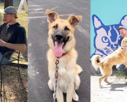Man waits outside shelter 2 hours early to adopt the dog who won his heart
