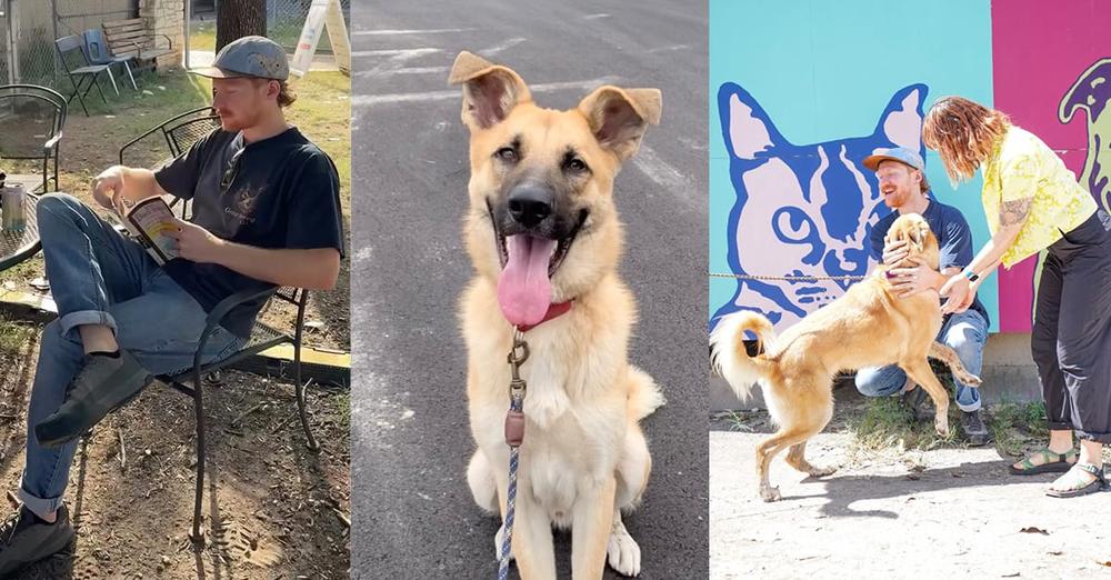 Man waits outside shelter 2 hours early to adopt the dog who won his heart