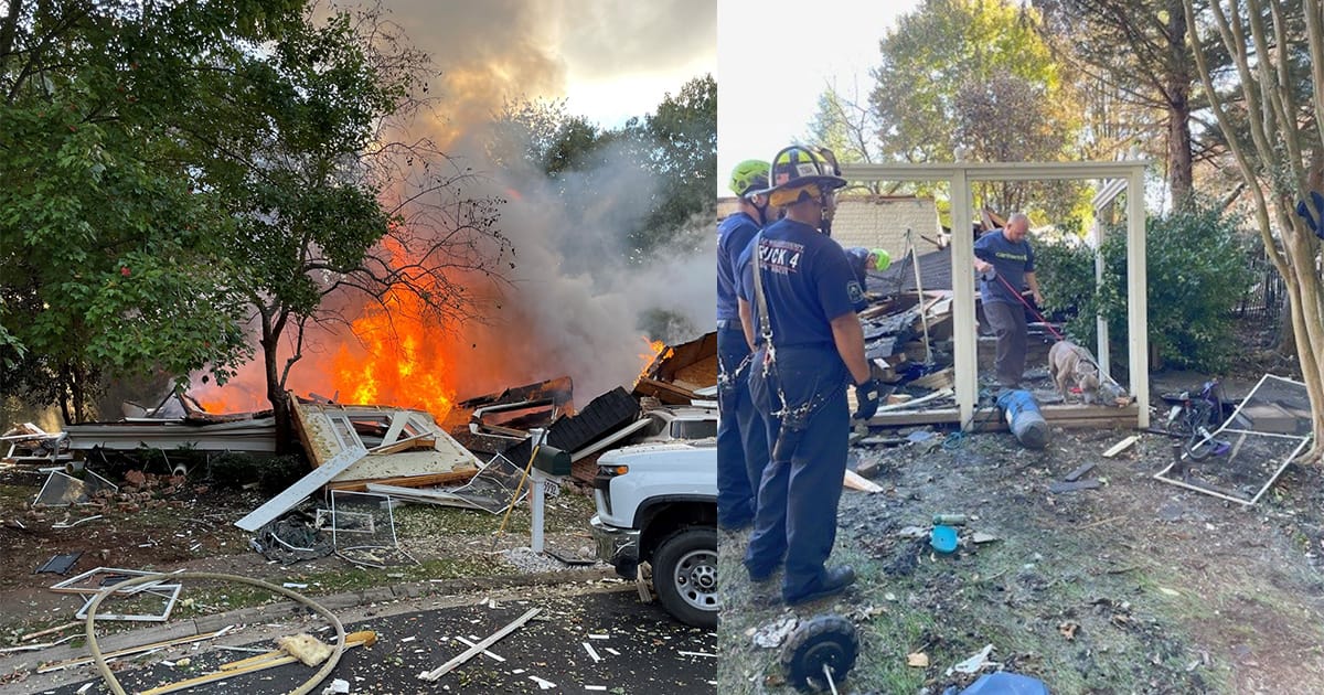 Family thought their dog was dead after home explosion — week later they hear a sound from the rubble