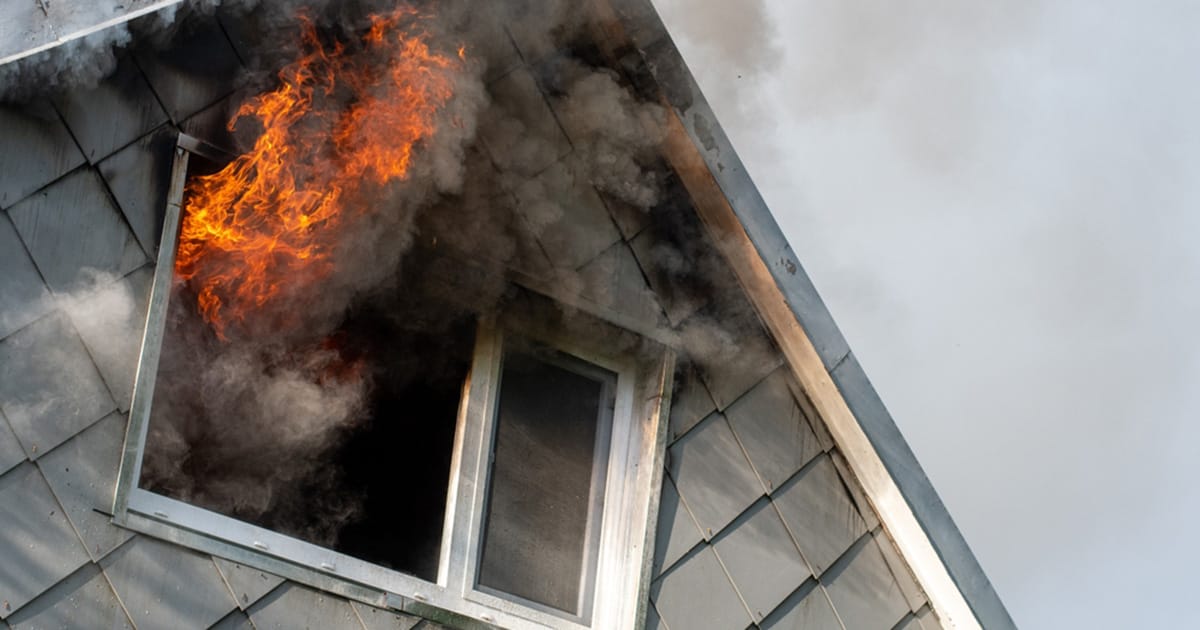 Man, teen stepson rush into burning home to save neighbor and her dogs