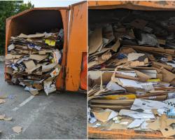 Workers Hear Cries Coming From Cardboard Crusher — And Find a Mother and Her Baby Trapped Inside
