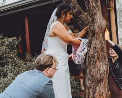 Bride Drops Everything On Her Wedding Day — To Rescue A Wild Animal