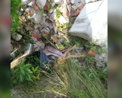Woman Stunned To Find Brown Legs Sticking Out Of A Trash Pile