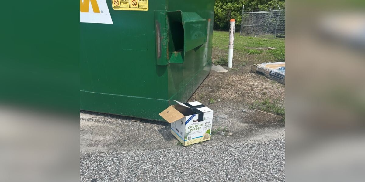 Box Labeled ‘Coconut Water’ Found Outside Shelter Held a Heartbreaking Surprise Inside