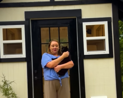 Cat Mom Builds a Custom Cabin for Her 7 Rescue Cats